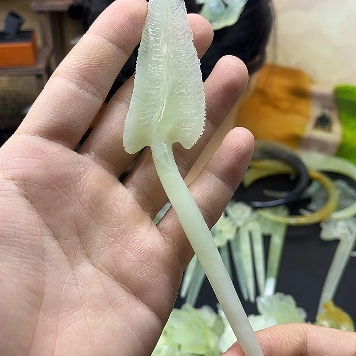 未镶嵌蛇纹石玉发饰