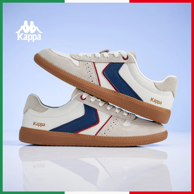 Kappa/卡帕背靠背德训鞋2025夏季新款百搭男女同款薄底板鞋子73CJ