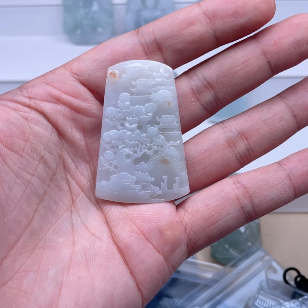 颈饰未镶嵌翡翠多样性发其一 天然A货翡翠0028