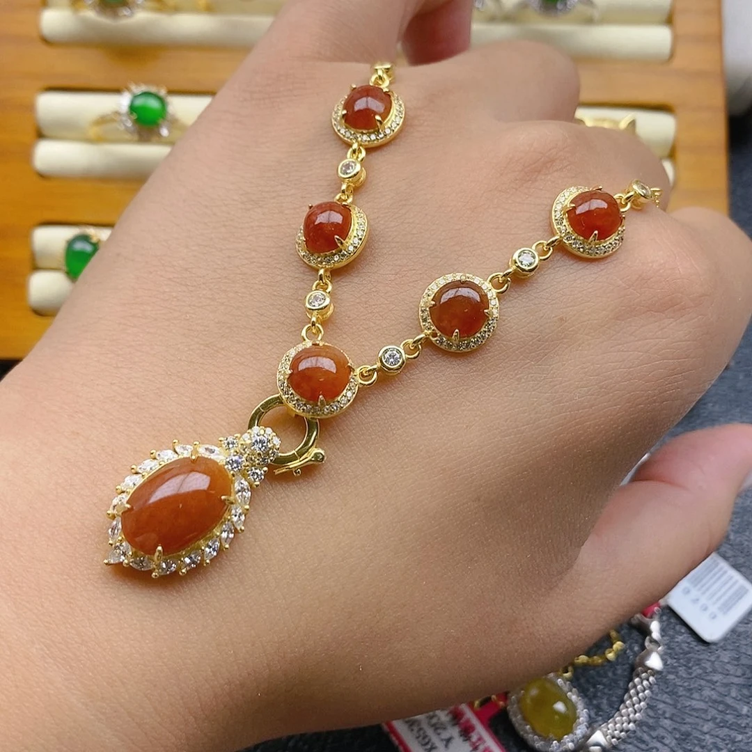 银S925镶嵌戒指翡翠林**风
