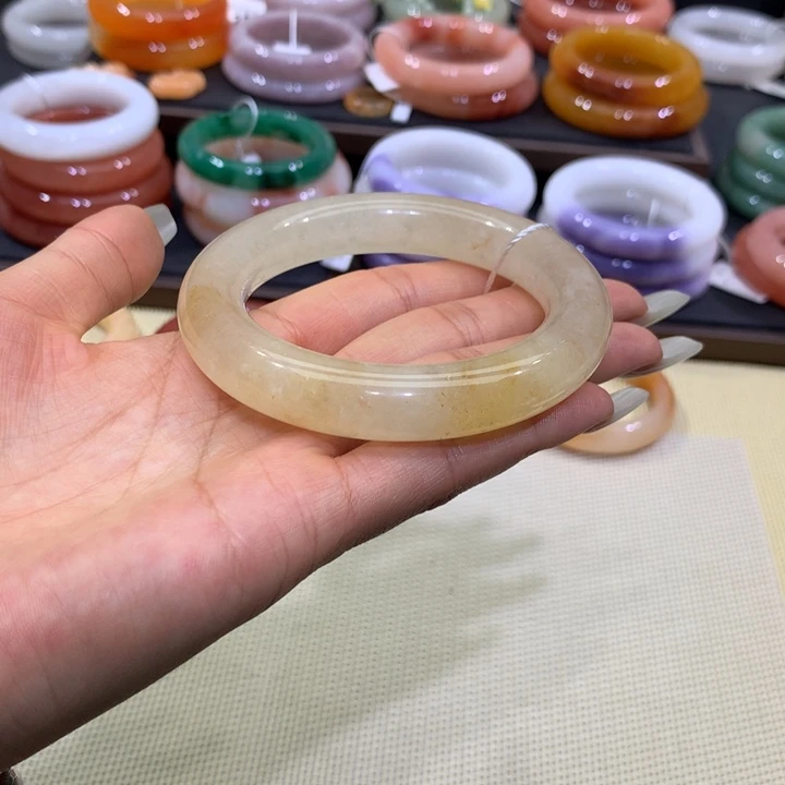 未镶嵌手镯石英质玉58加