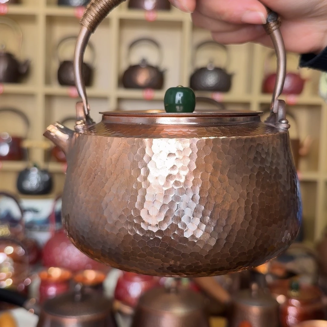 1000毫升北村紫铜壶做旧