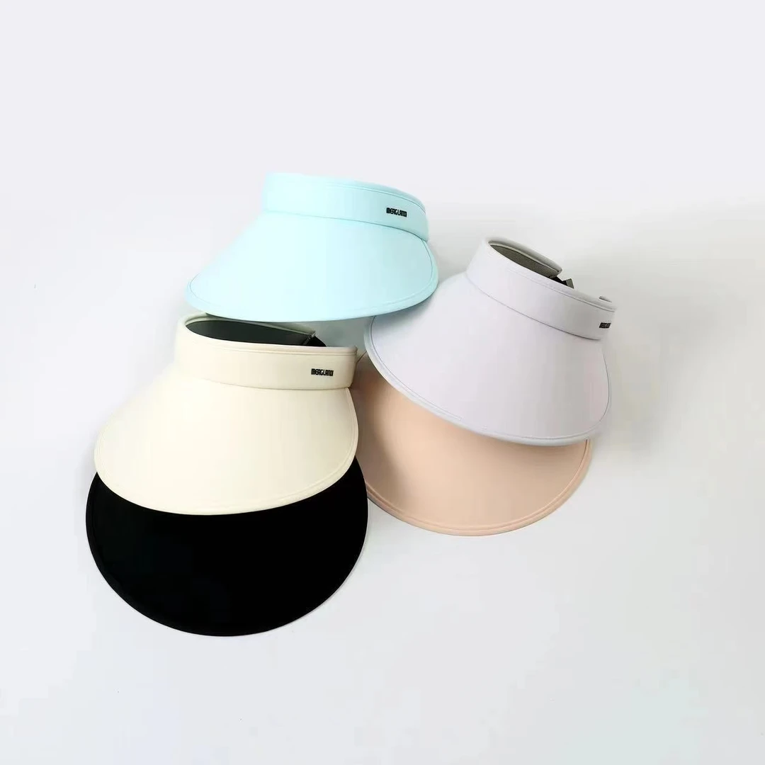 UPF50+防晒帽女款防紫外线夏季加大帽檐空顶遮阳帽子uv冰丝太阳帽