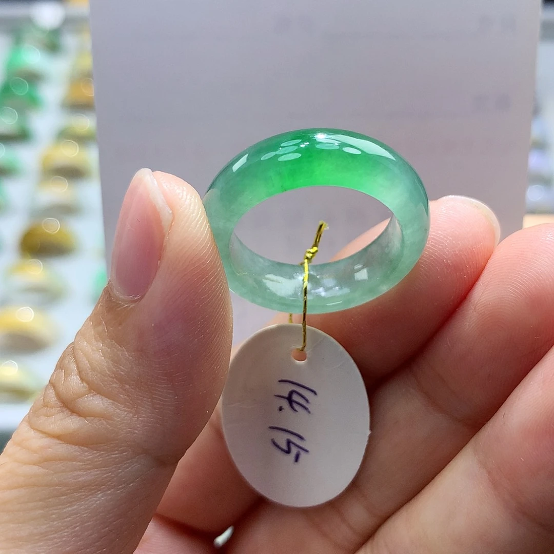 翡翠戒指未镶嵌1415圈