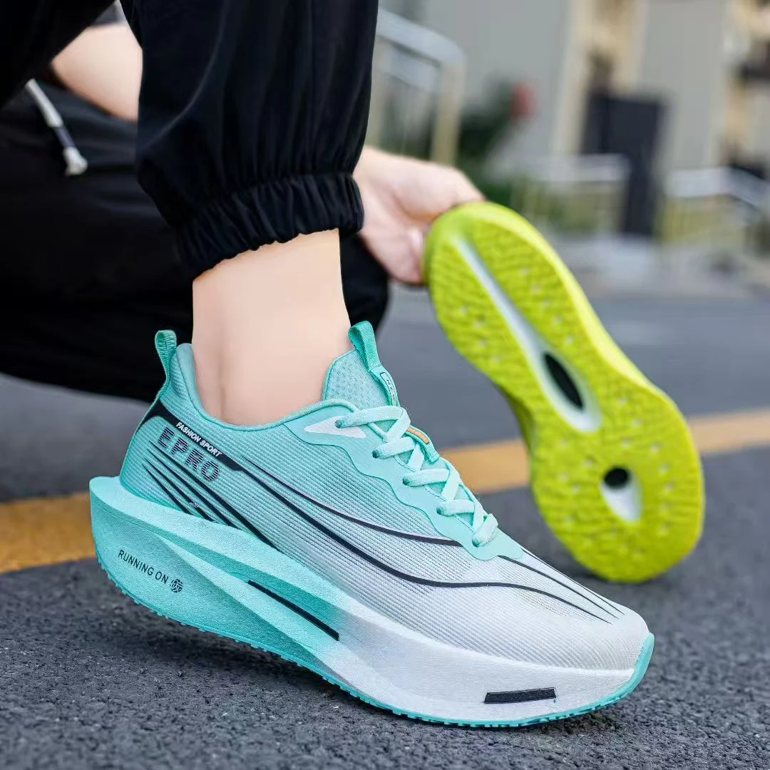 36-44码爆款网面透气跑鞋运动鞋训练减震轻便专业男女款跑步鞋