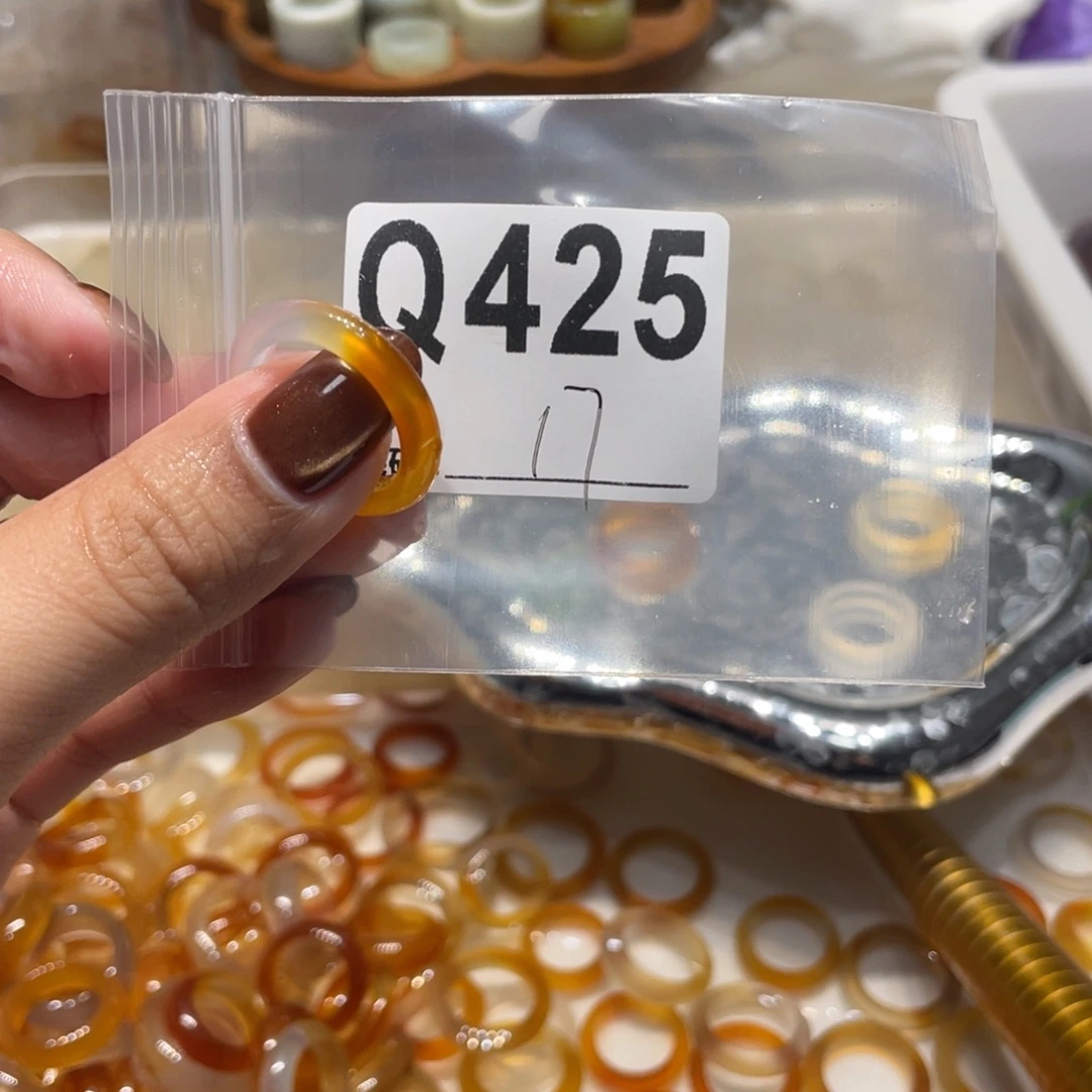 玛瑙/玉髓未镶嵌戒指425
