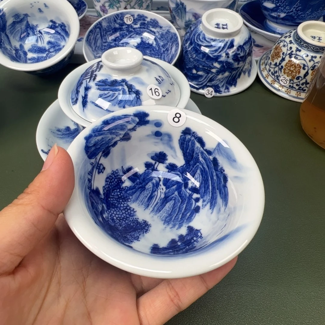 景德镇纯手工纯手绘茶具木木8