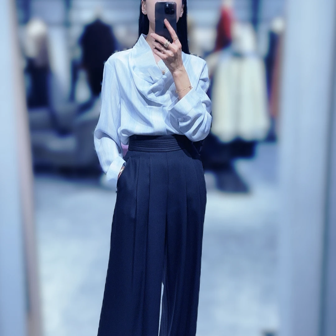 超高百搭双层羊毛裤