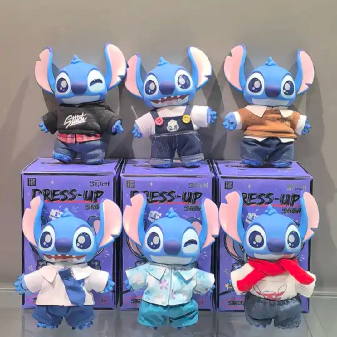 正版TOPTOY史迪奇换装秀系列盲盒手办可爱搪胶公仔摆件女生日礼物