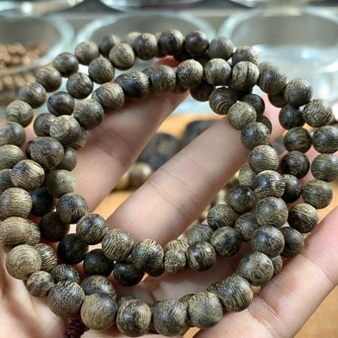 【闪购商品】沉香手串文莱黑棋0.75，23.22克99沉