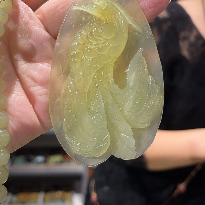 未镶嵌岫玉毛衣链