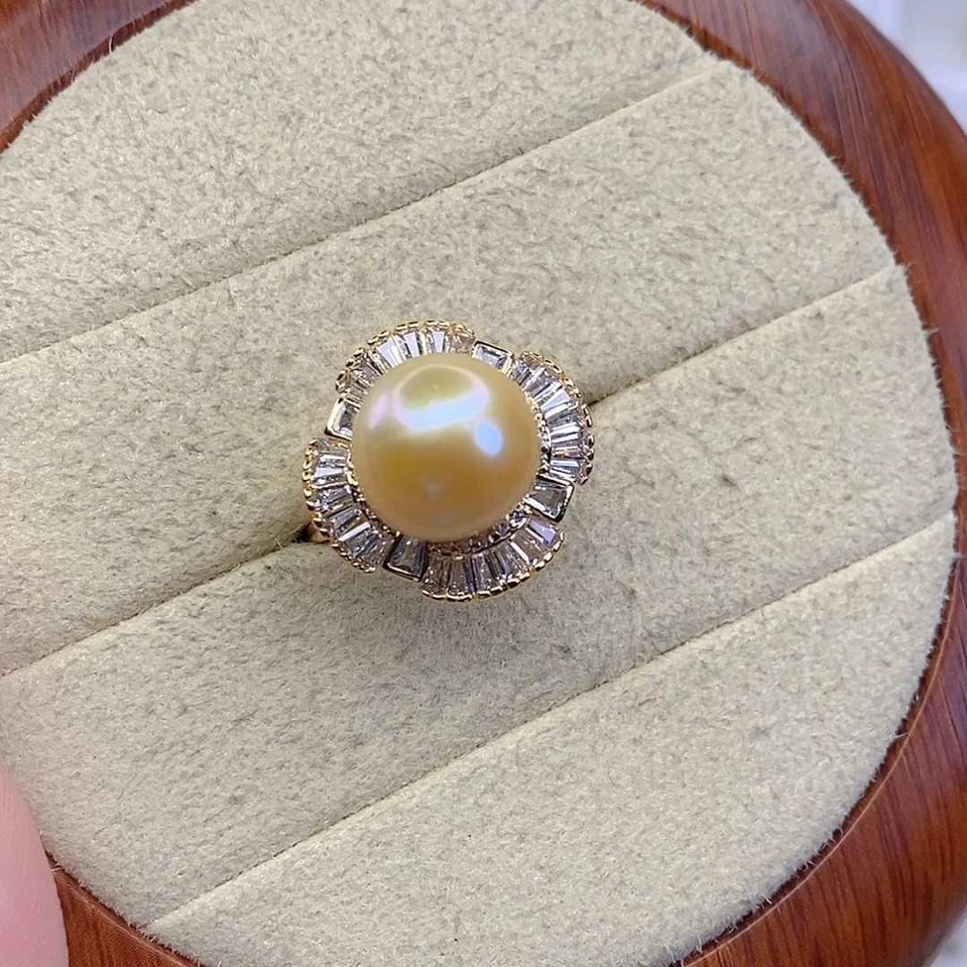 淡水珍珠戒指合金F