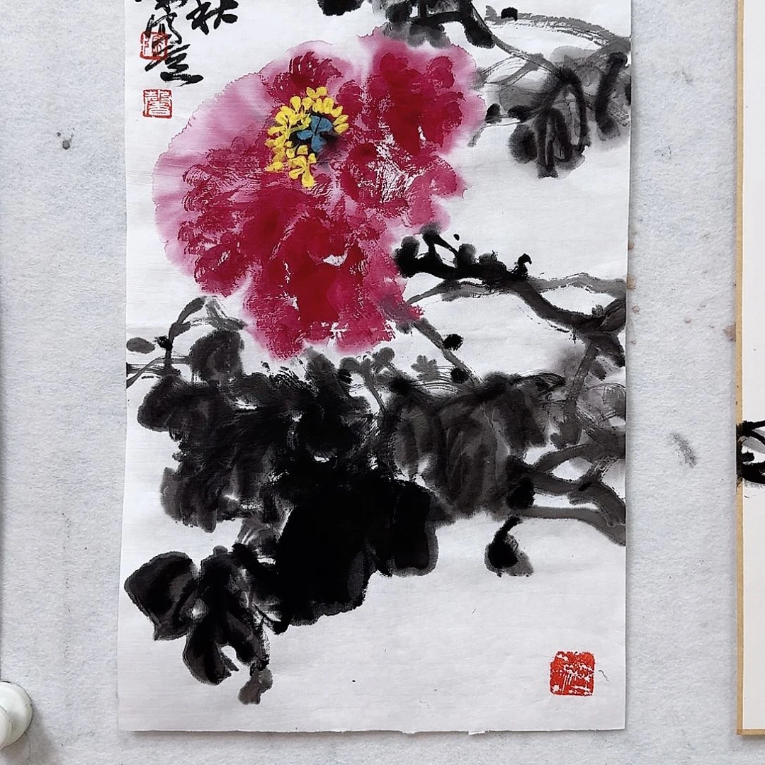 W***D国画国画宣纸作品