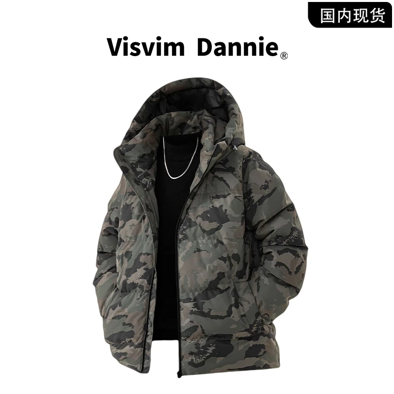 【品牌现货撤柜清仓】VISVIM DANNIE冬季迷彩加厚保暖棉衣外套男士