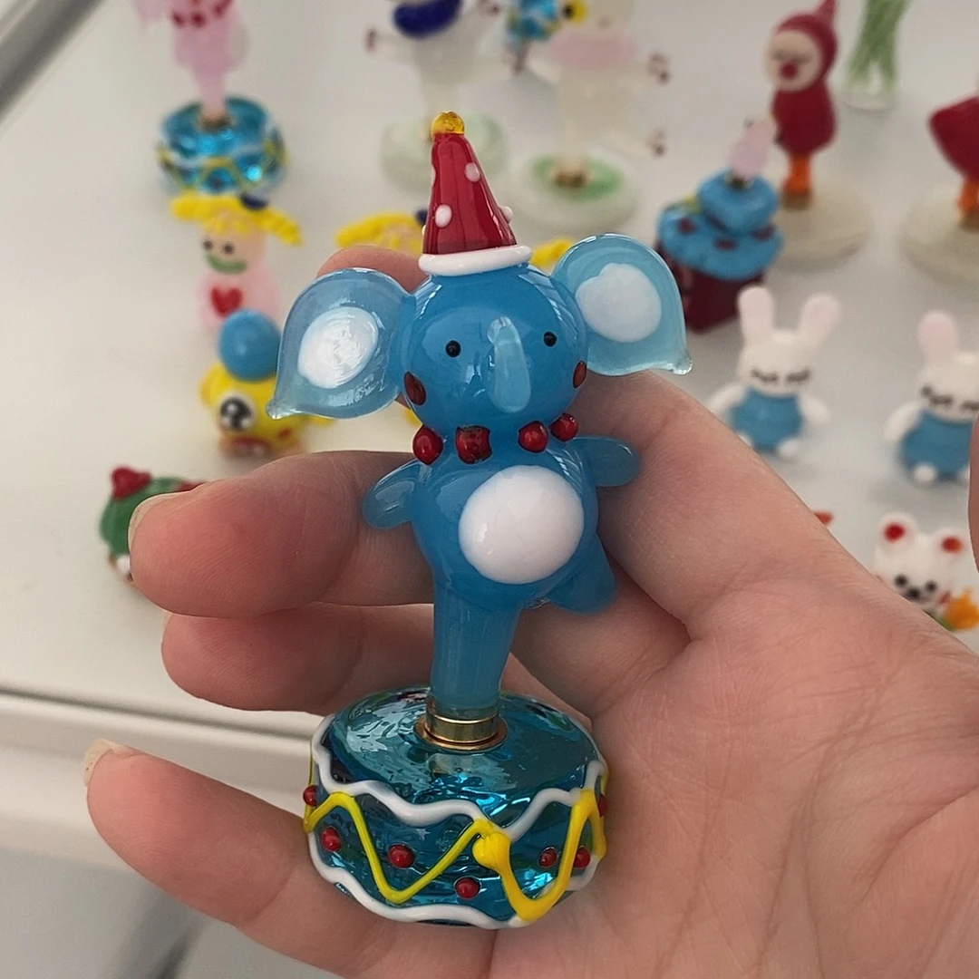 ?*全品手工琉璃旋转象