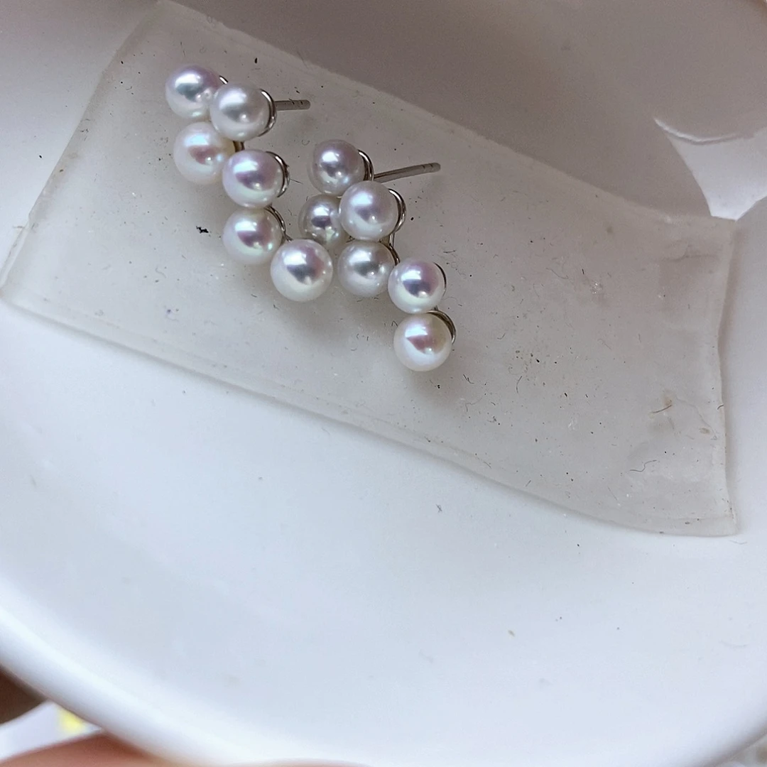 樾***樾合金淡水珍珠耳钉