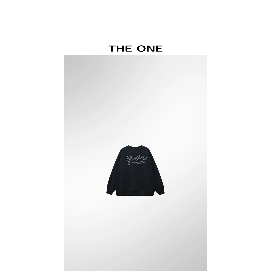 【AZE JIA】钻石糖 烫钻印花休闲百搭圆领卫衣 XM41025T2