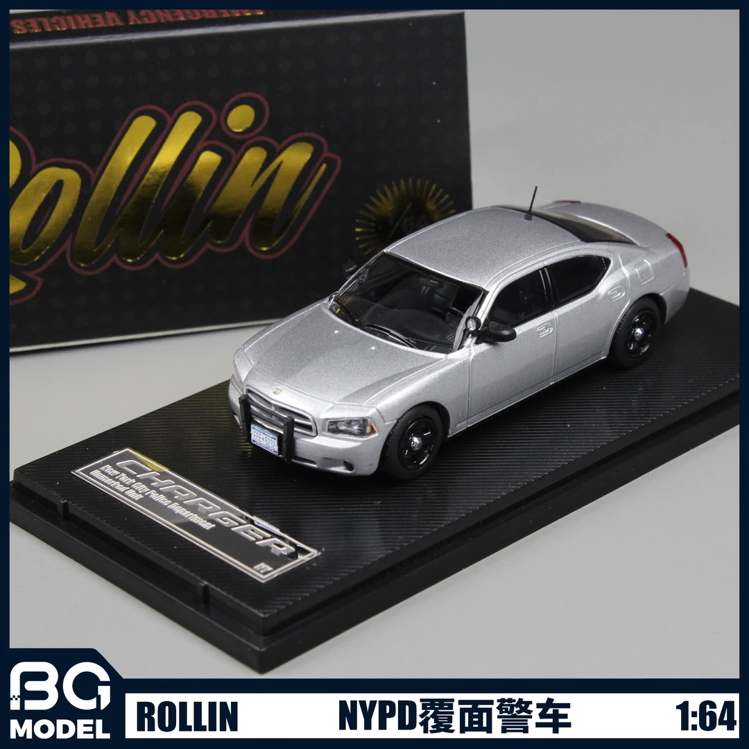 Rollin1:64道奇战马Charger NYPD覆面警车合金汽车模型