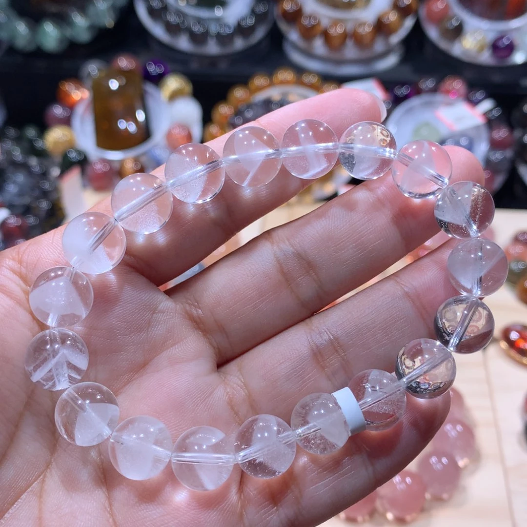 未镶嵌水晶手链白幽灵金字塔10.6mm