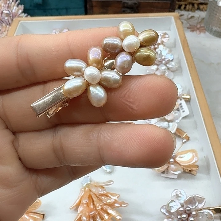 未镶嵌发饰淡水珍珠