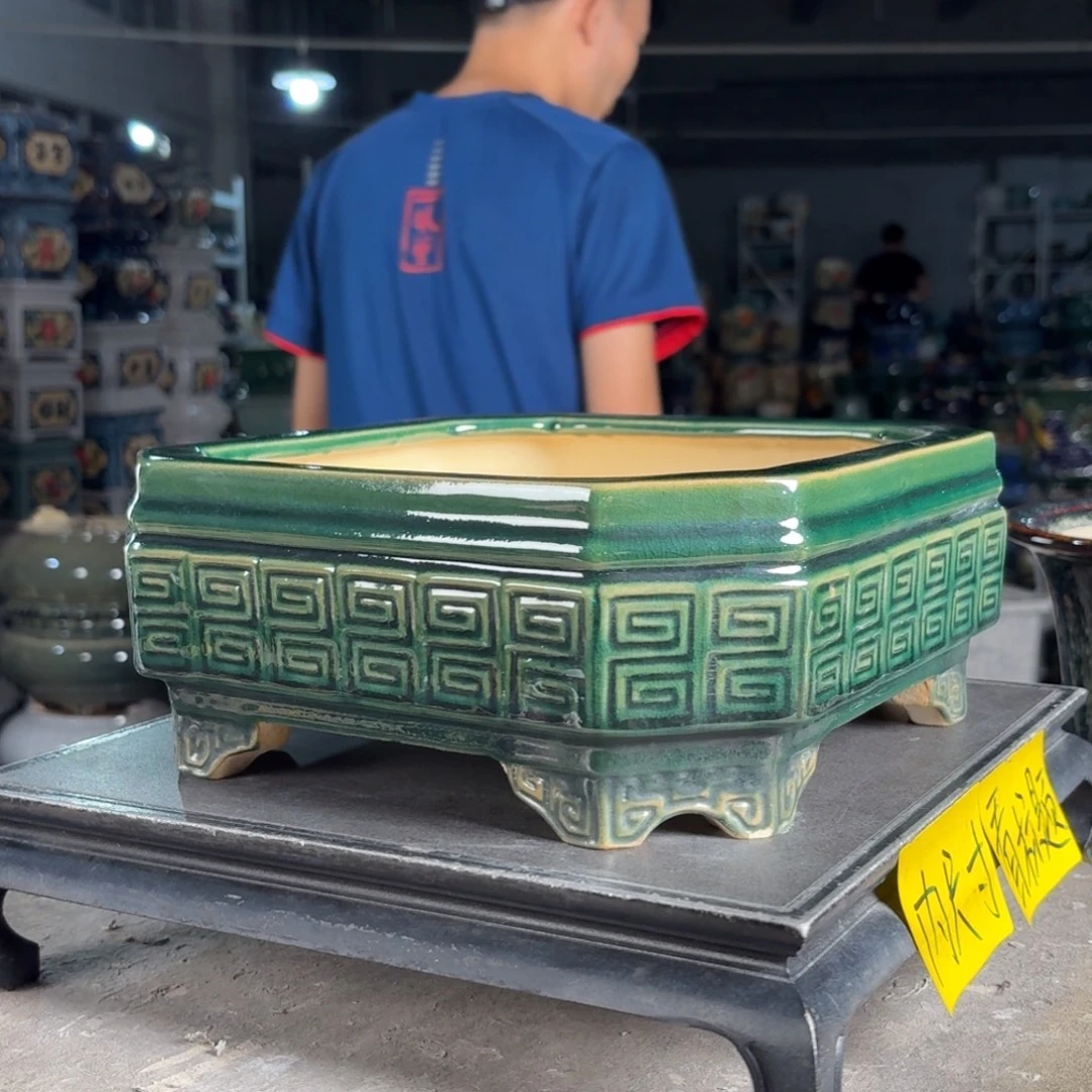 一风堂石湾花盆 内20*7微瑕