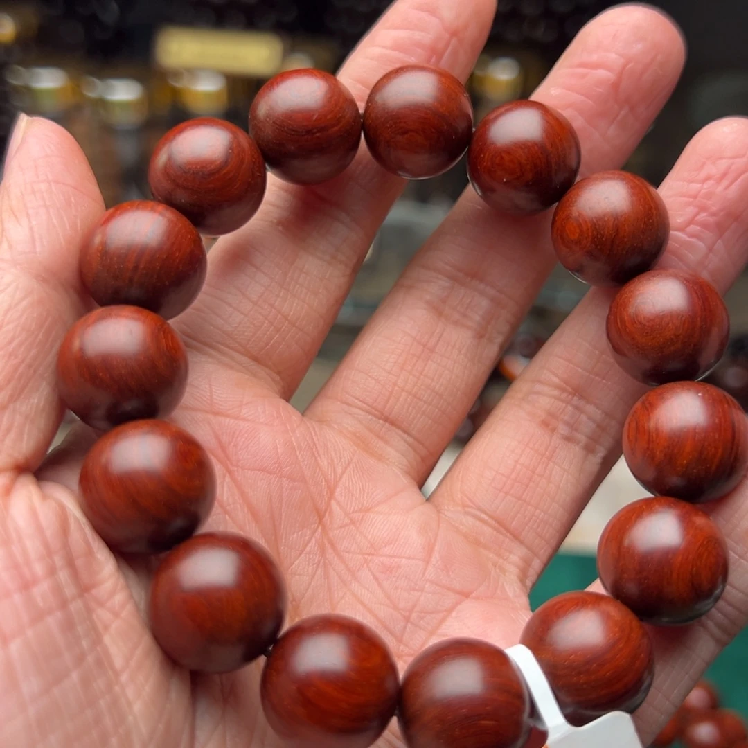 檀香紫檀（小叶紫檀）手串/手链1.5原汁原味泥料内二标
