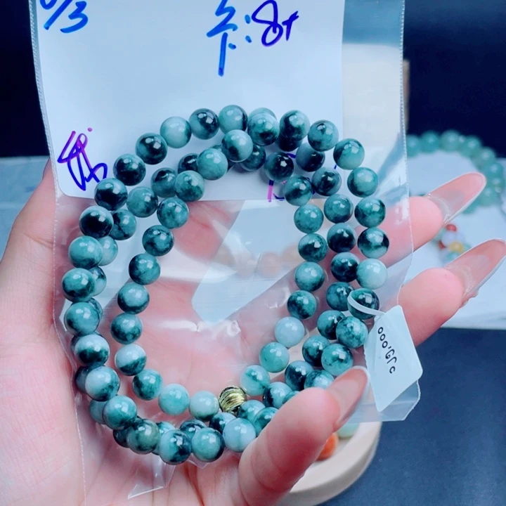 定制翡翠未镶嵌এ***备珠串