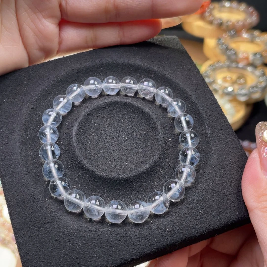 水晶手串未镶嵌蓝针