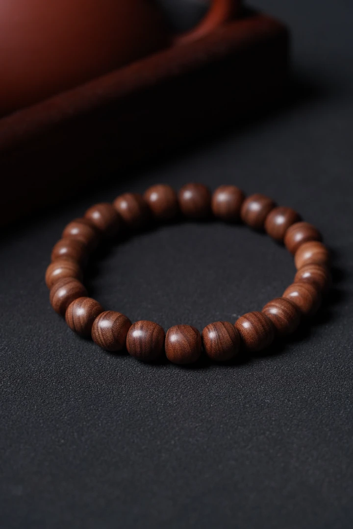 百年虎皮纹老山檀香10mm精工手串  泷见堂出品