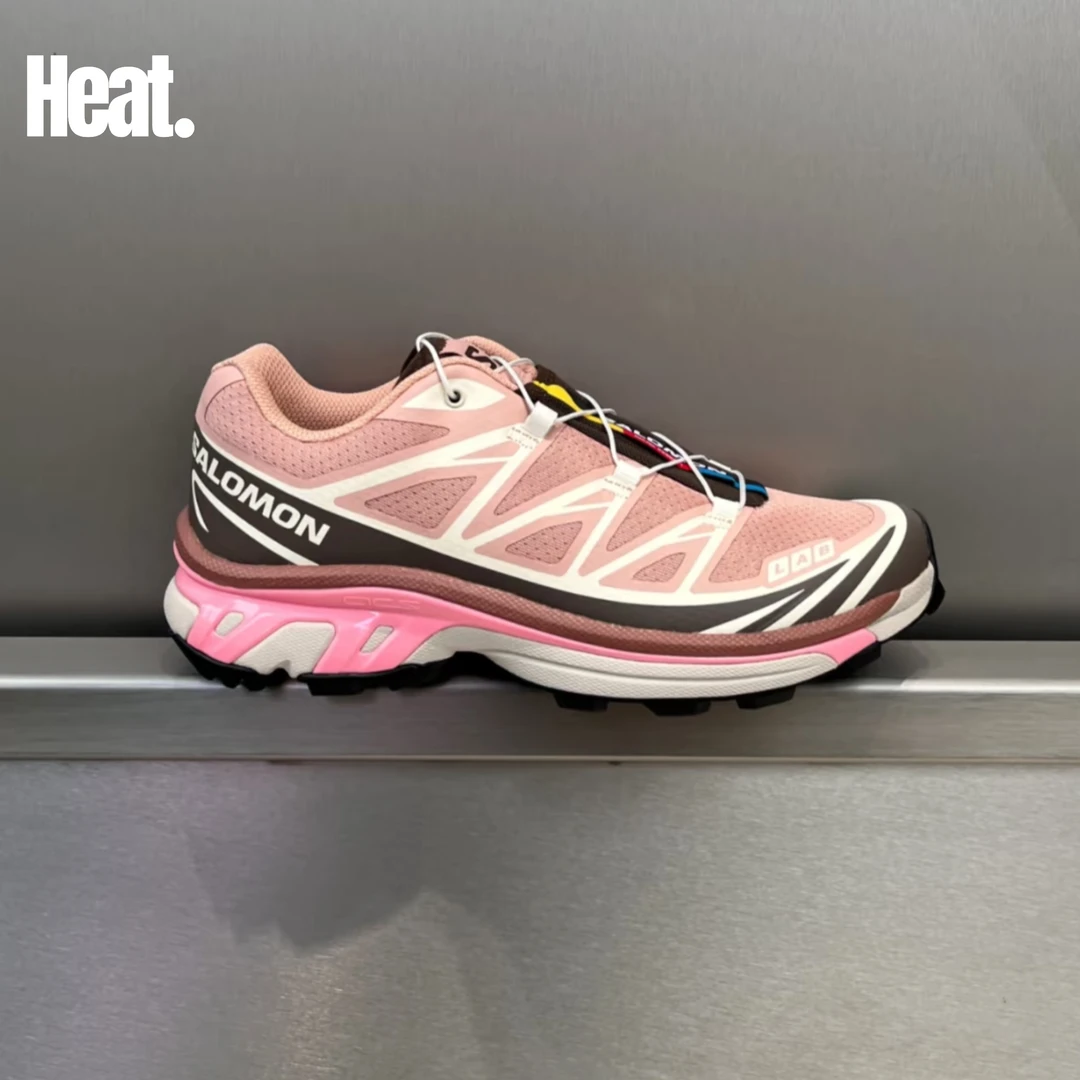 SALOMON/萨洛蒙XT-6 户外徒步百搭运动休闲鞋 春夏 女款 粉棕色