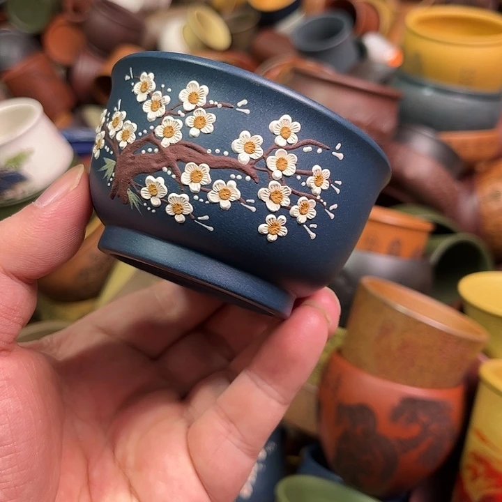 紫砂茶杯全手工紫砂主人杯
