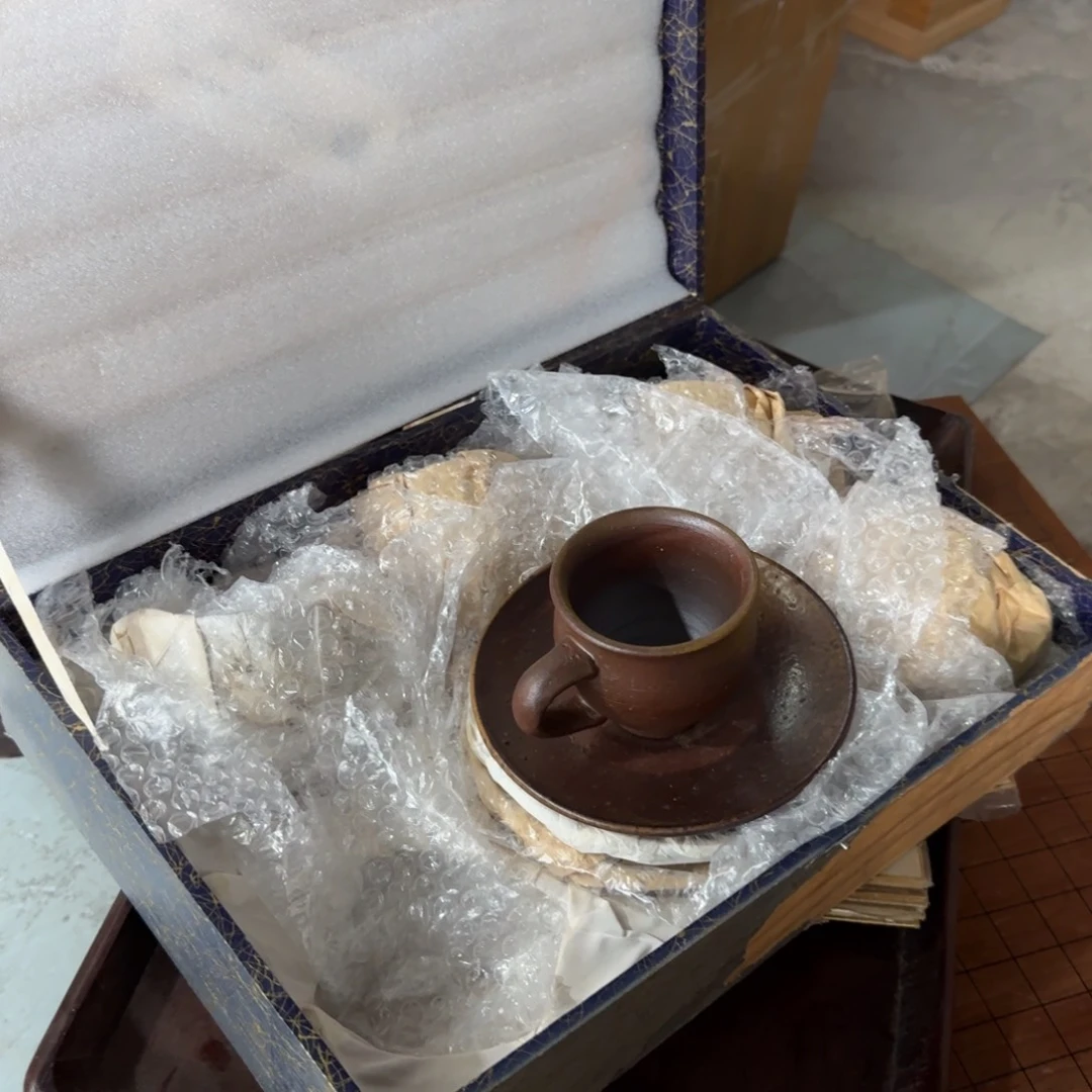 瓷片陶弘 五杯四碟 瓷片中古回流孤品一件