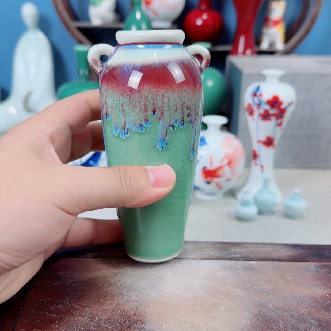 陶瓷手工小花器摆件