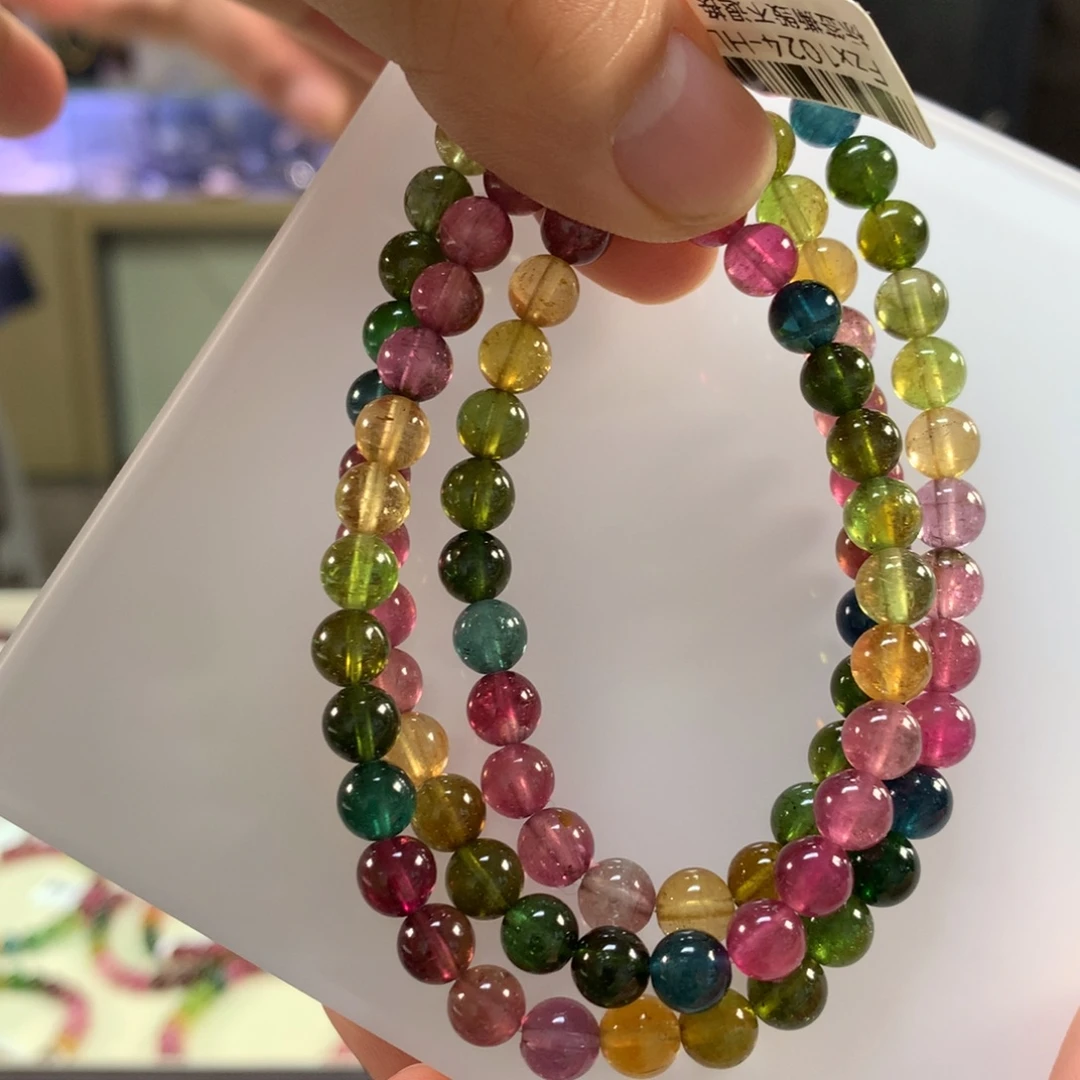 碧玺手链未镶嵌6.6左右