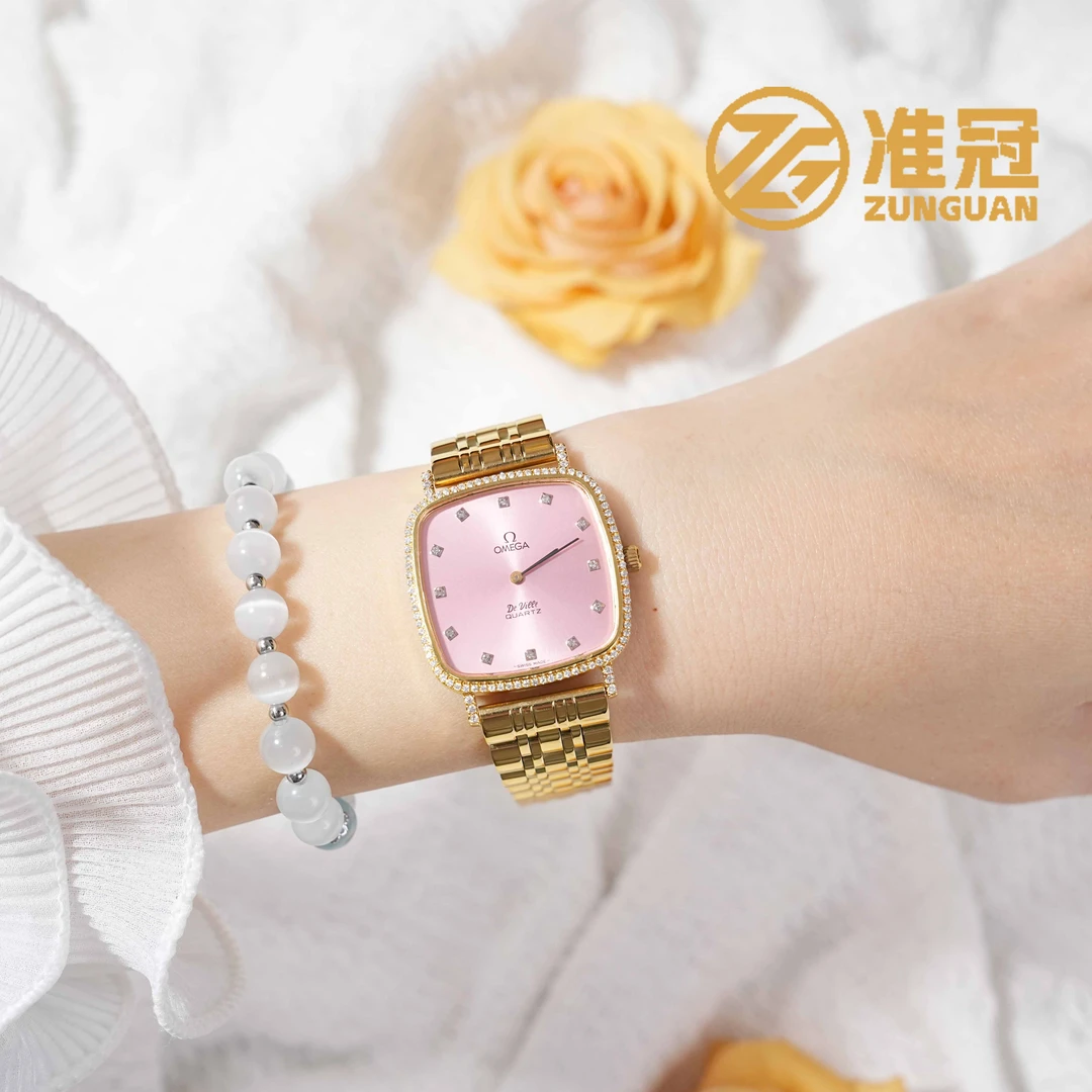 95新 Omega/欧米茄 31m石英后钻QC4205蝶飞系列瑞士名表