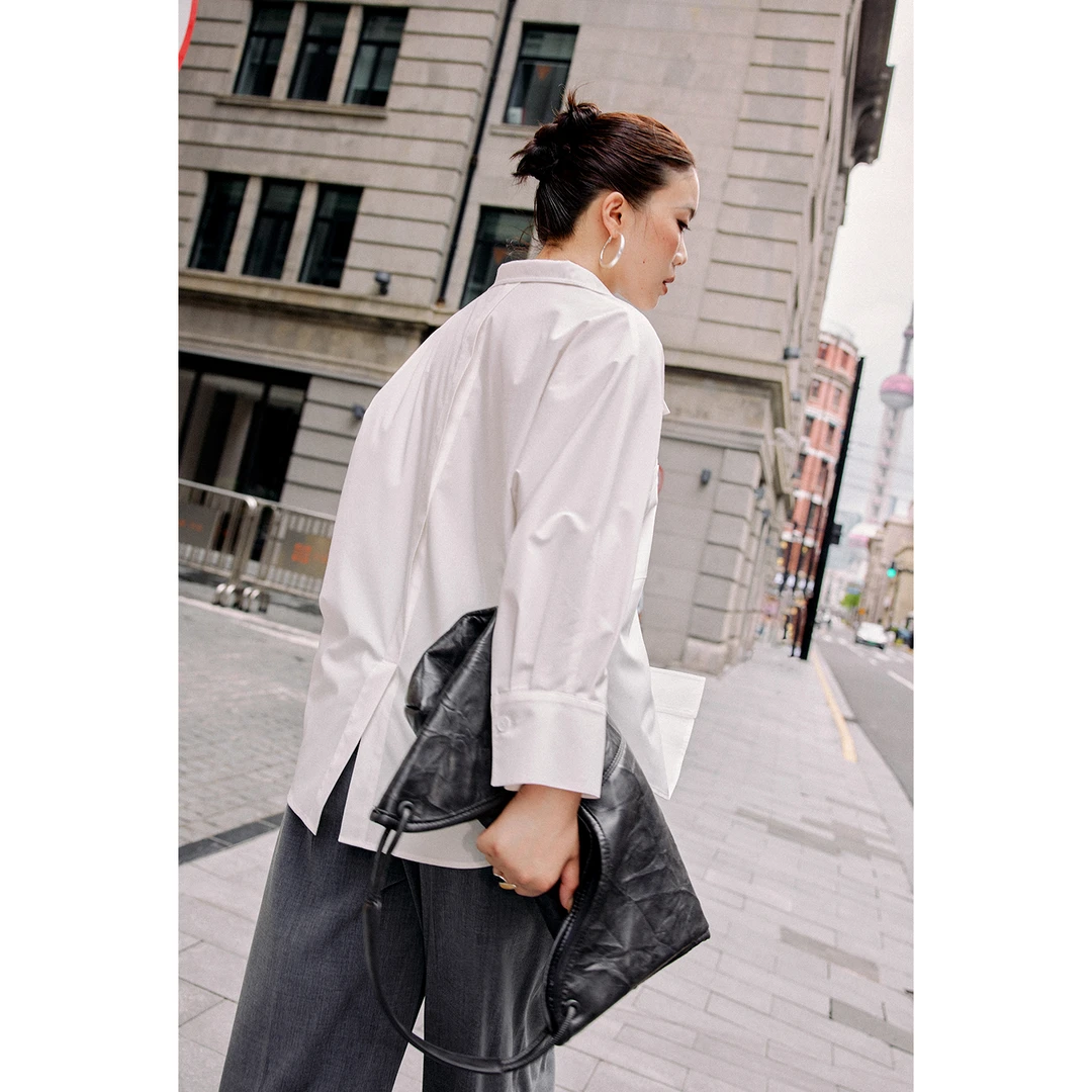 PLUSMALL Office Lady 通勤职场衬衫显瘦西装裤连衣裙PLUS2506135