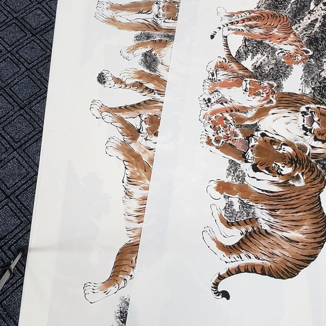 至***元国画贾永思老师小六花鸟2张奇