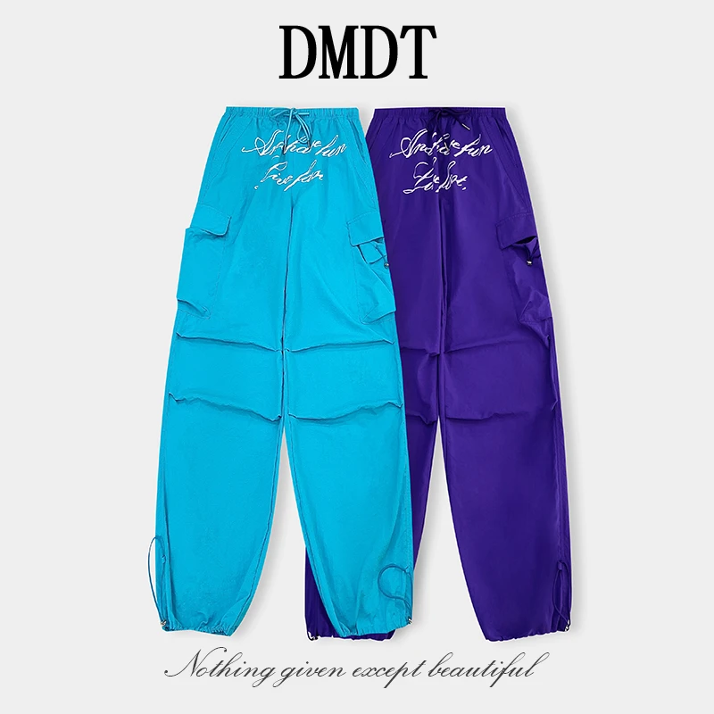 【DMDT潮牌】2025夏季新品 “维度跃迁”松紧腰字母印花女休闲裤B1988