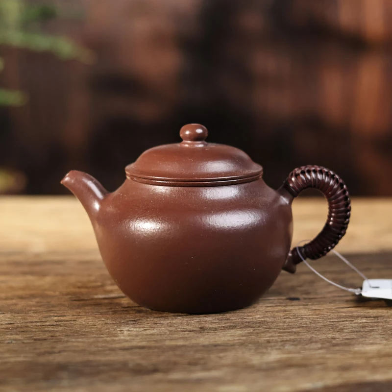 【九姐爱喝茶】藤编圆莲壶112cc（藤编0013）