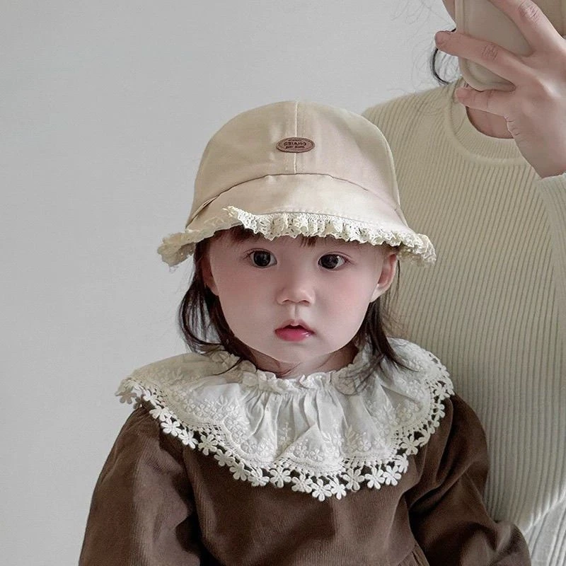 蕾丝材质时尚优雅春夏款大檐鸭舌帽韩版甜美蕾丝棒球帽婴幼儿出