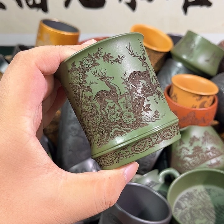 茶杯紫砂全手工紫砂主人杯