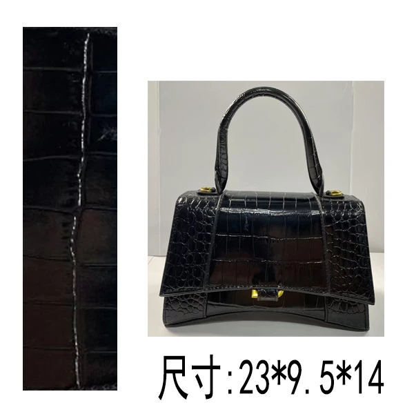 PG837 25新款经典大号鳄鱼纹鎏金沙漏包时尚百搭单肩手提斜挎包