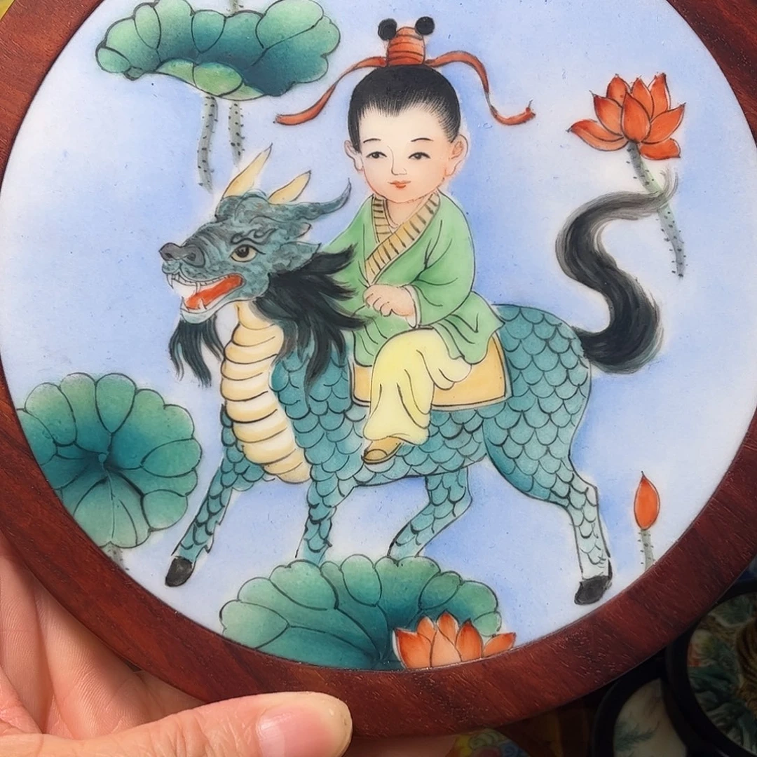 瓷片老**～瓷片挂件一个