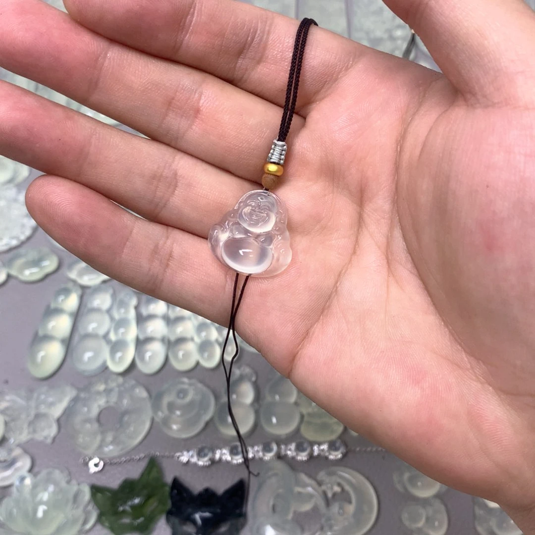 蛇纹石玉颈饰未镶嵌n****p