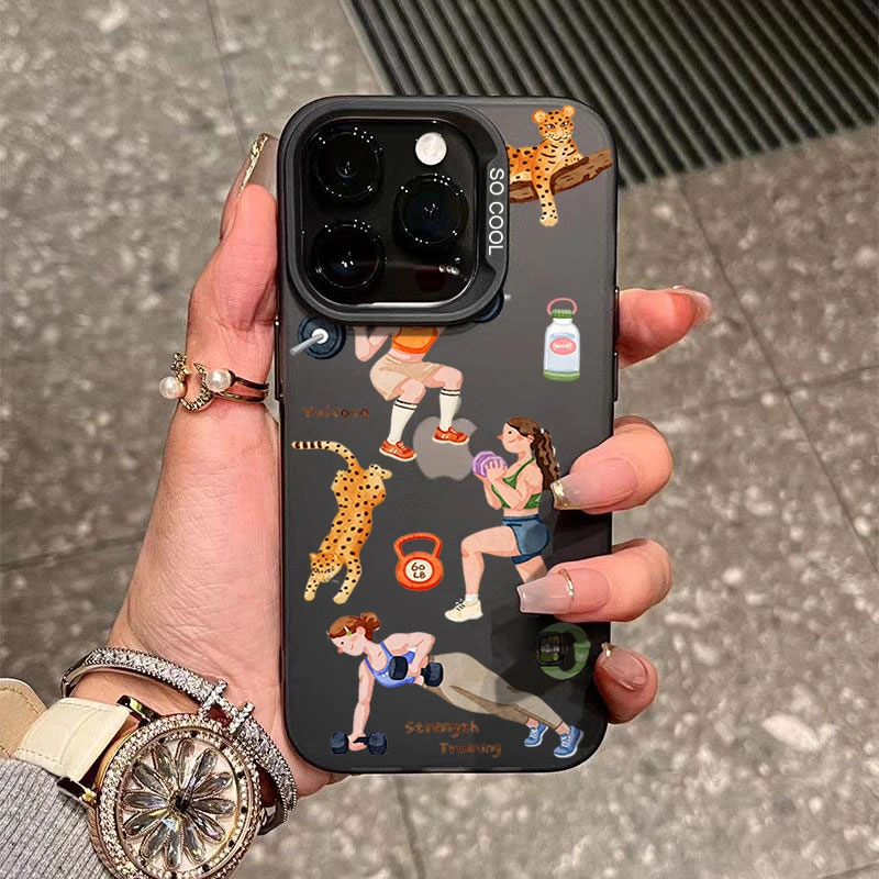 健身力量训练适用苹果16/15手机壳iphone14Promax元气13软胶12/11