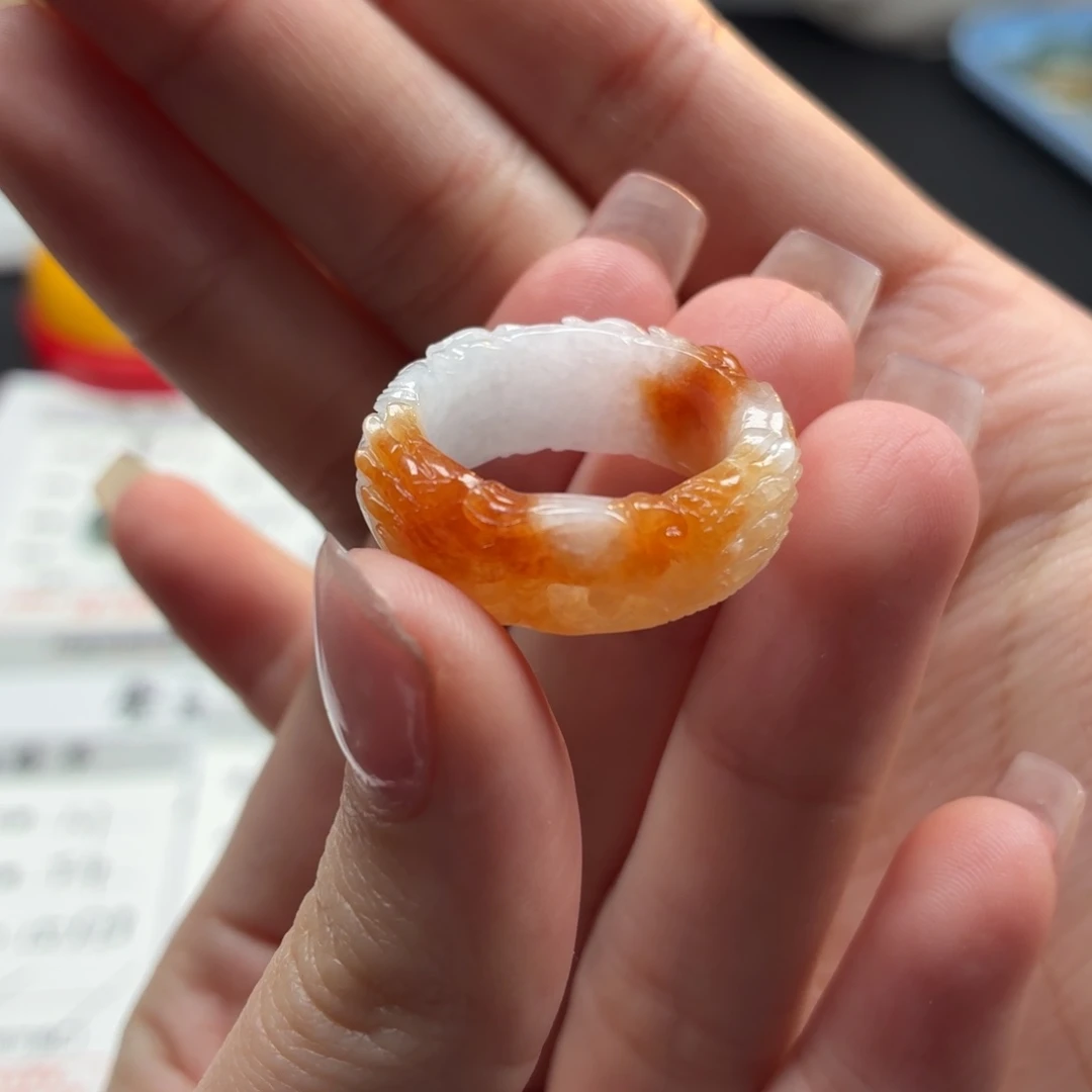 未镶嵌戒指翡翠21 单 凤戒指