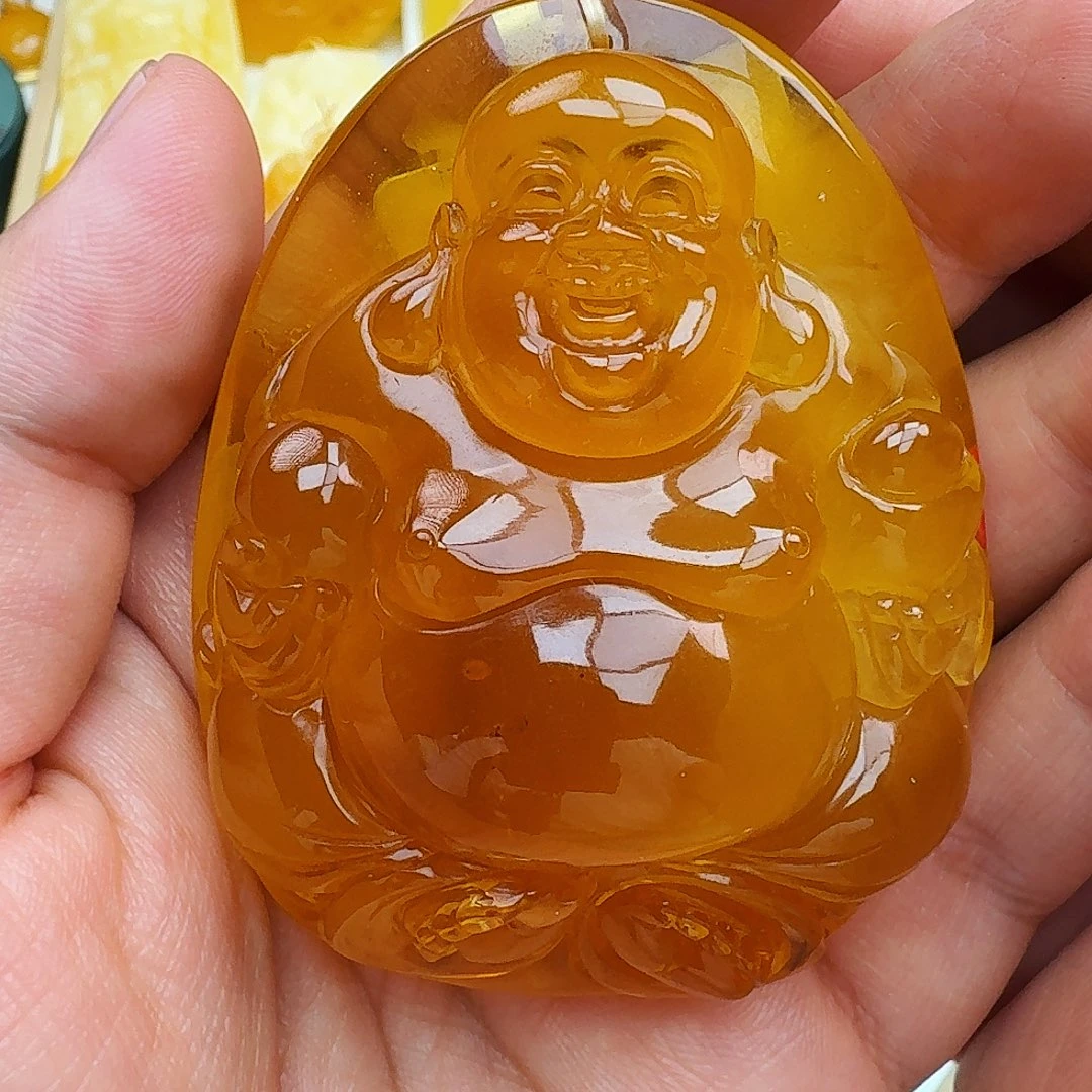 琥珀颈饰未镶嵌天然保真假一赔十26