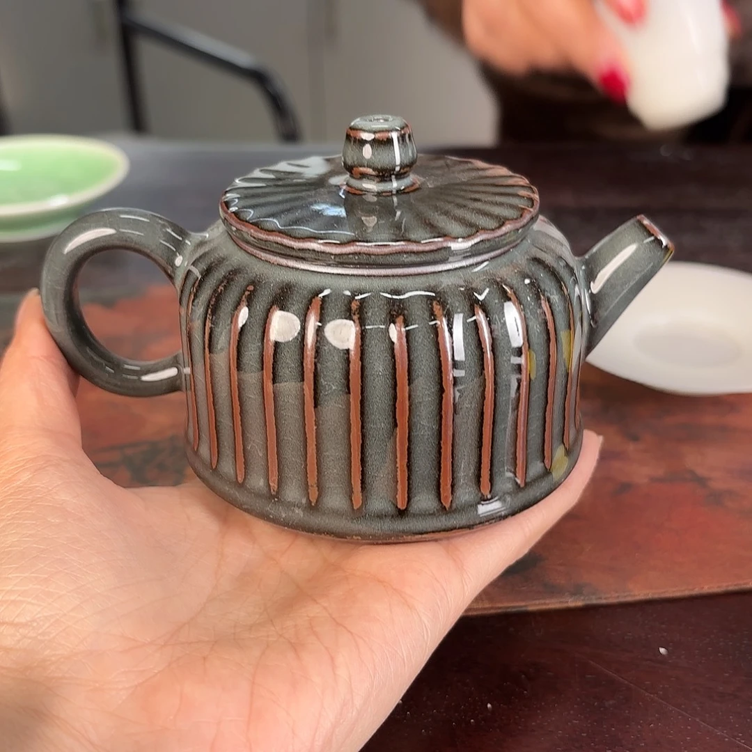龙泉云间青瓷小米茶器