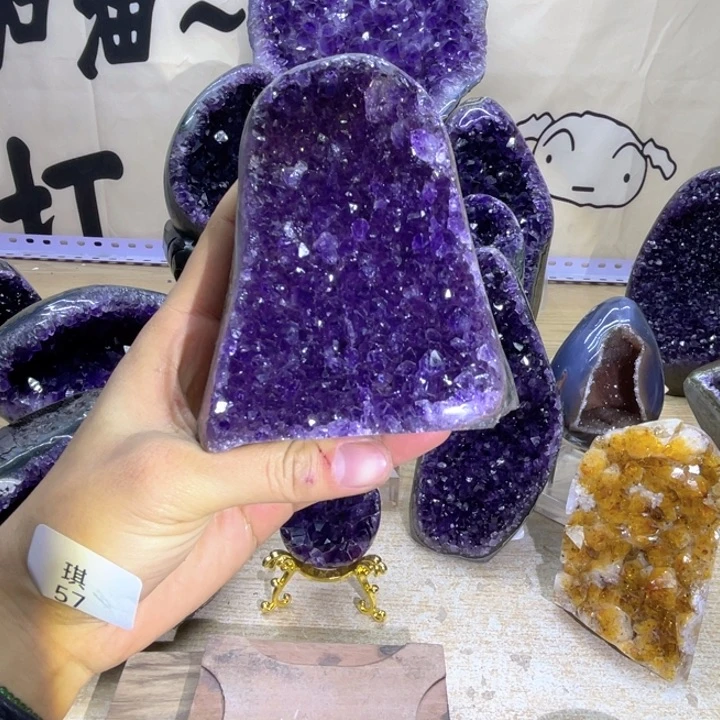 未镶嵌珠宝半成品紫晶