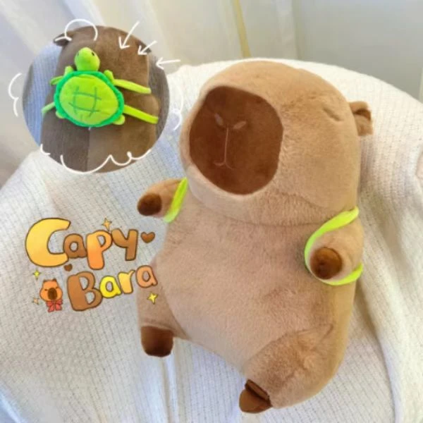 超萌卡皮巴拉毛绒玩具一个 破损联系客服补发